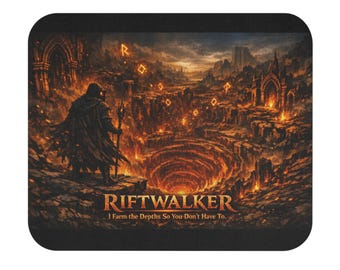 Alfombrilla de ratón Riftwalker Abyss Landscape / Alfombrilla de escritorio para juegos de fantasía oscura
