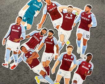 Aston Villa Stickers : Player 10 Pack Selection