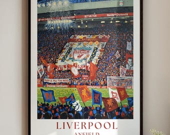 Anfield Poster: Liverpool Football Art Painted Print