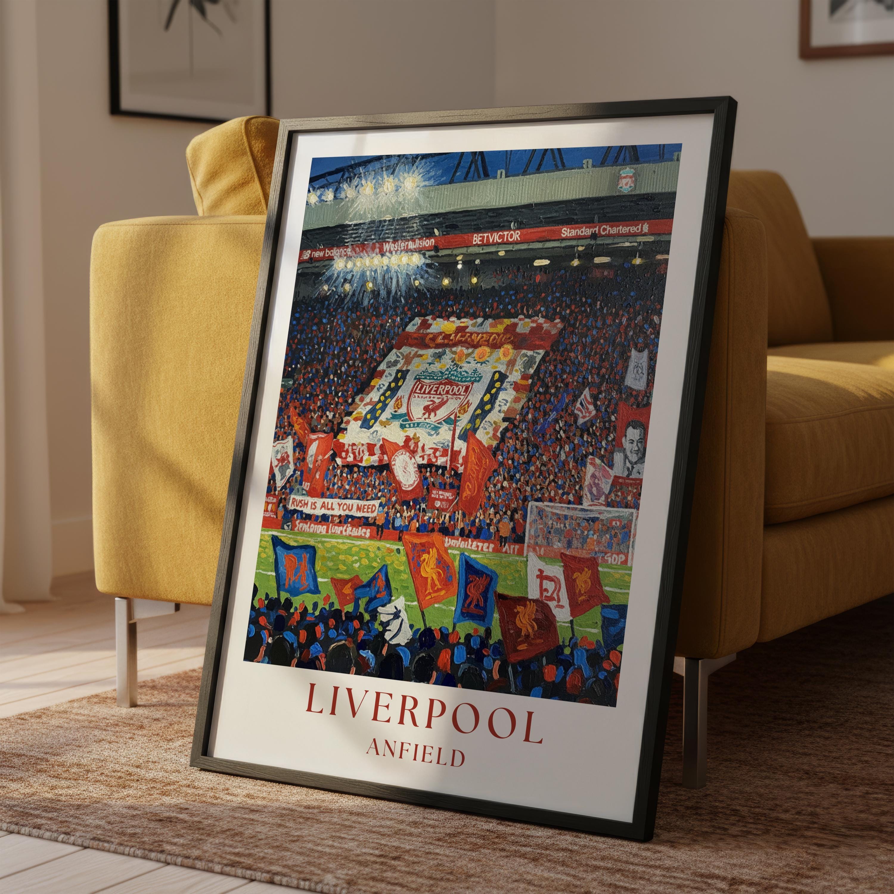 Anfield Poster: Liverpool Football Art Painted Print - Etsy