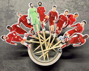 Liverpool Cake Topper 10 Pack Selection