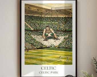 Celtic Poster : Celtic Park Stadium Wall Art Painting