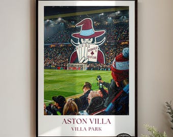 Aston Villa Poster : Villa Park Stadium  Wall Art Painting