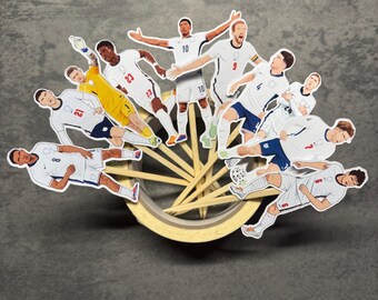 England Football Cake Topper 10 Pack Selection
