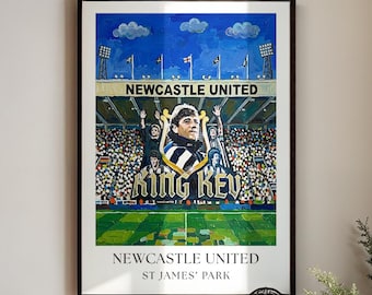 Newcastle Poster : St James Park Kevin Keegan Wall Art Painting