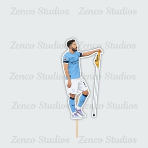 Manchester City Cake Toppers 10 Pack Selection Cherki