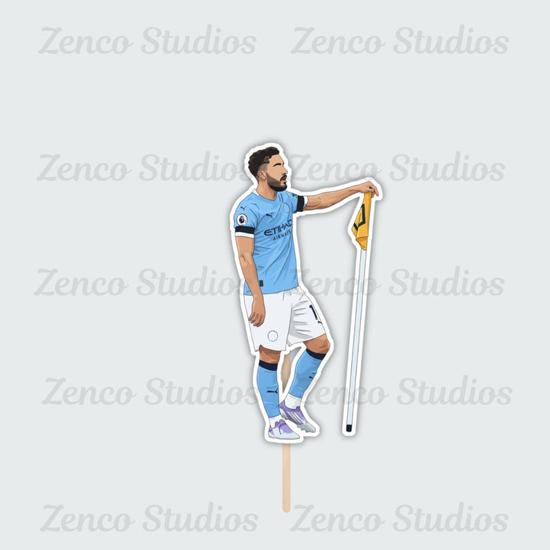 Manchester City Cake Toppers 10 Pack Selection Cherki