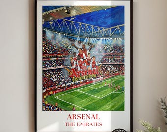 Arsenal Poster : Champions 25/26 These Streets Are Our Own Emirates Stadium Wall Art Painting