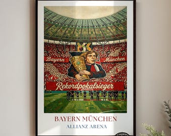 Bayern Munchen Poster : Allianz Arena Wall Art Painting