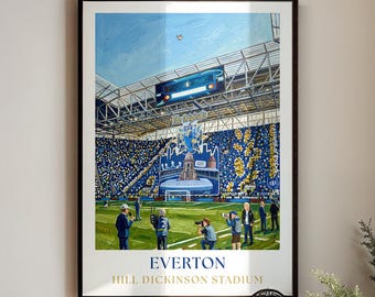 Everton Poster : Hill Dickinson Stadium Wall Art Painting