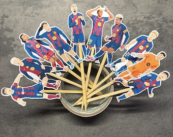 Barcelona Cake Toppers 10 Pack Selection