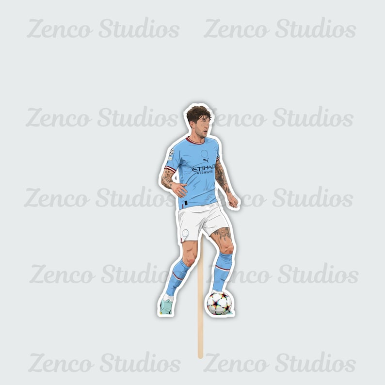 Manchester City Cake Toppers 10 Pack Selection Stones