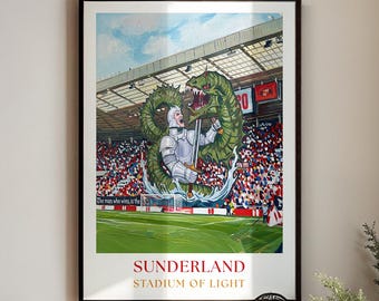 Sunderland Poster : Stadium Of Light Stadium Wall Art Painting