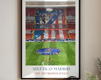 Atletico Madrid Fc Poster: The Metropolitano Stadium Art