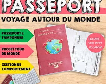 PASSEPORT - Tour du monde - support pédagogique pour l'élève