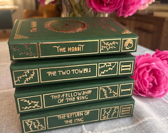 Special Edition Lord of the Rings + The Hobbit-set, leergebonden - op bestelling gemaakt