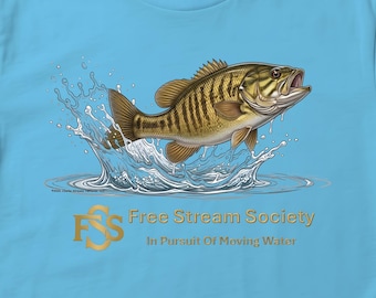Smallmouth Bass Fishing Shirt – River Fishing Apparel for Bass Anglers | Ozark Stream Life