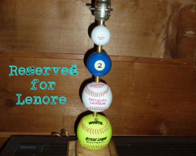 Sports Ball Lamp / Softball Baseball Pool Ball & Golf Ball Etsy