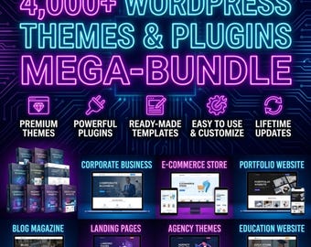 4000種類以上のWordPressテーマ＆プラグインバンドル｜永久アクセス（デジタルダウンロード）