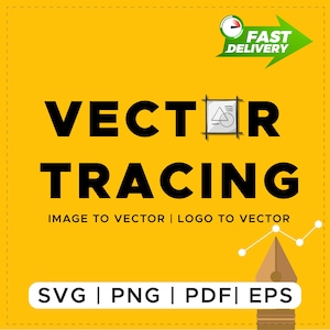 Manual Vector Tracing Service, Image to Vector, Logo conversion (svg, ai, eps, pdf) fast delivery