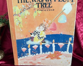 1930 The Sugar-Plum Tree by Eugene Field Vintage Illustrated Children’s Poetry Book Fern Bisel Peat