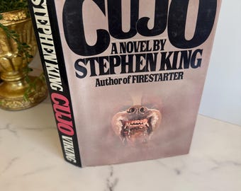 Stephen King Cujo First Edition 1981 Hardcover Viking Press | Vintage Horror Novel | Original Dust Jacket