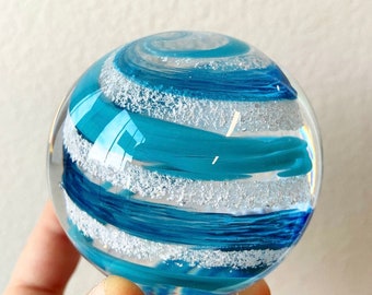 Swirled Cremation Ash Keepsake – Blown Glass Pet Memorial