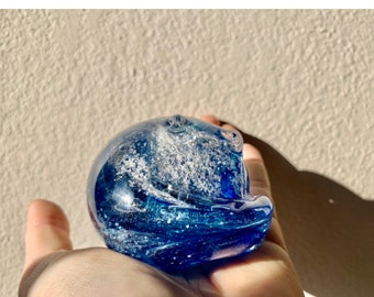 Solid color cat memorial, Ashes keepsake, Cat memorial, Cat ashes in glass, Ash keepsake pets, Pet memorial loss, Cremation and burial