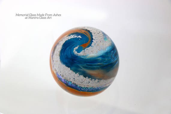 Pet cremation hotsell blown glass