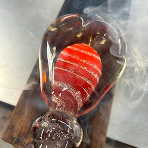 Ashes keepsake standing heart, Ashes glass Memorial, Heart Memorial, Glass Memorial, Funeral, Glass Cremation Art, Urn Memorial Pet