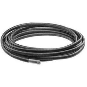 May include: A black flexible cable with a silver tip. The cable is coiled and appears to be made of a durable material.