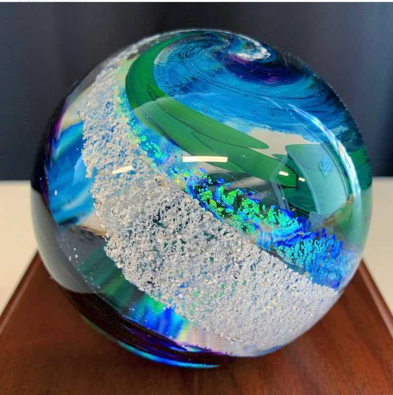 Memorial Glass Cremation Dog or Pet Cremation Ash Artwork Etsy Canada