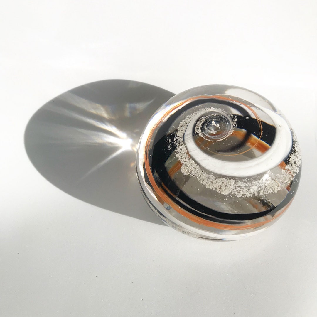 Ashes Keepsake, Cremate Glass Pet Ashes in Glass, Memorial Glass Blown