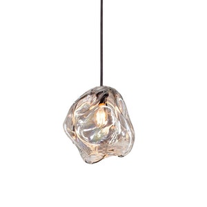 6&quot; Pendant Light, Blown glass hanging light, Pendant Light Chandelier, Interior Design Lighting, Glass Lighting