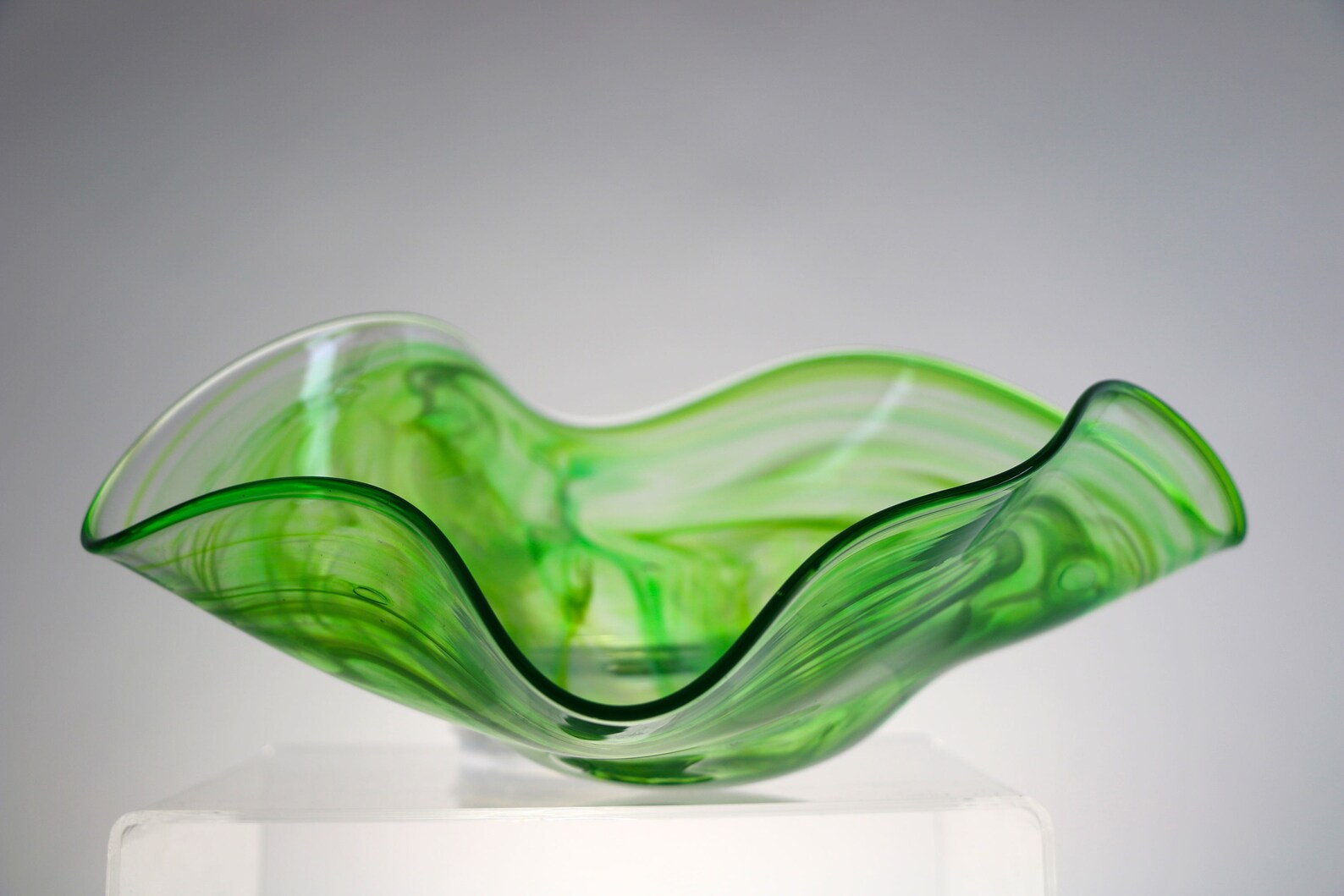 12 Blown Glass Bowl Fruit Bowl Blown Glass Art Blown Etsy