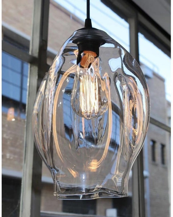 9 Pendant Lights Blown Glass 120v 40w Bulb Pendant Light