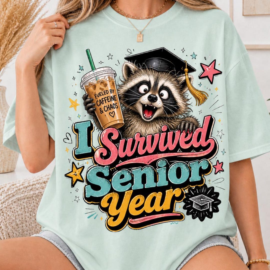 Senior Racoon Senior 2026 Raccoon Graduation Shirt, Funny Coffee Year Gift - Etsy