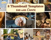 Cozy YouTube Thumbnail Templates | Canva Editable Bundle (Digital Download)