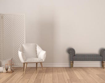 Modern Upholstered Bench, Minimalist Entryway Seating,