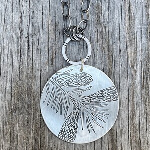 Spruce Necklace, Wedding Blessing Necklace, Nature inspired jewelry, nature inspired , Nature therapy necklace, botanical necklace