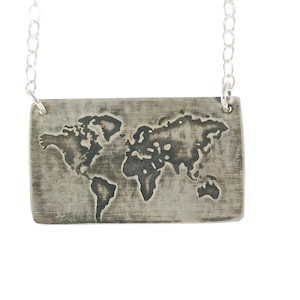 world map necklace, world map pendant, map necklace, globe necklace, earth necklace, world necklace, places we love
