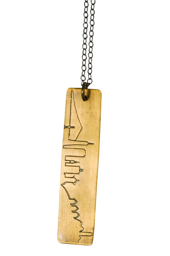 San Francisco City Skyline Brass Pendants - Etsy San Francisco City Skyline Brass Pendants - Etsy