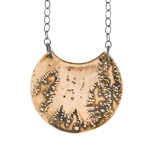 Orion Necklace, Orion Jewelry, Constellation Necklace, Constellation Jewelry, Night sky &quot;Orion&quot;  Brass Necklace