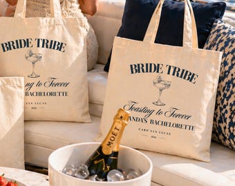 Cabas personnalisé en toile de coton, Sac de plage personnalisé pour mariée, Cabas tribu Bride, Cabas personnalisé, Cabas bateau, Articles indispensables pour un mariage, Sac bateau personnalisé