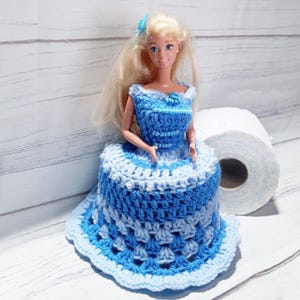 Toilet paper Cover BELLA BLUE , doll