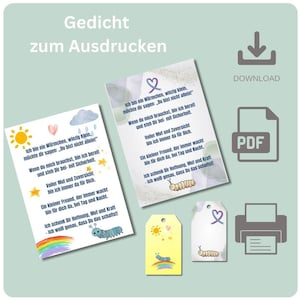 PDF Mutmach - Gedicht für Glückswürmchen, Download,