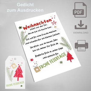 PDF Weihnachts Gedicht für Glücksbringer, Download