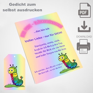 PDF Pride Gedicht für Glückswürmchen, Download