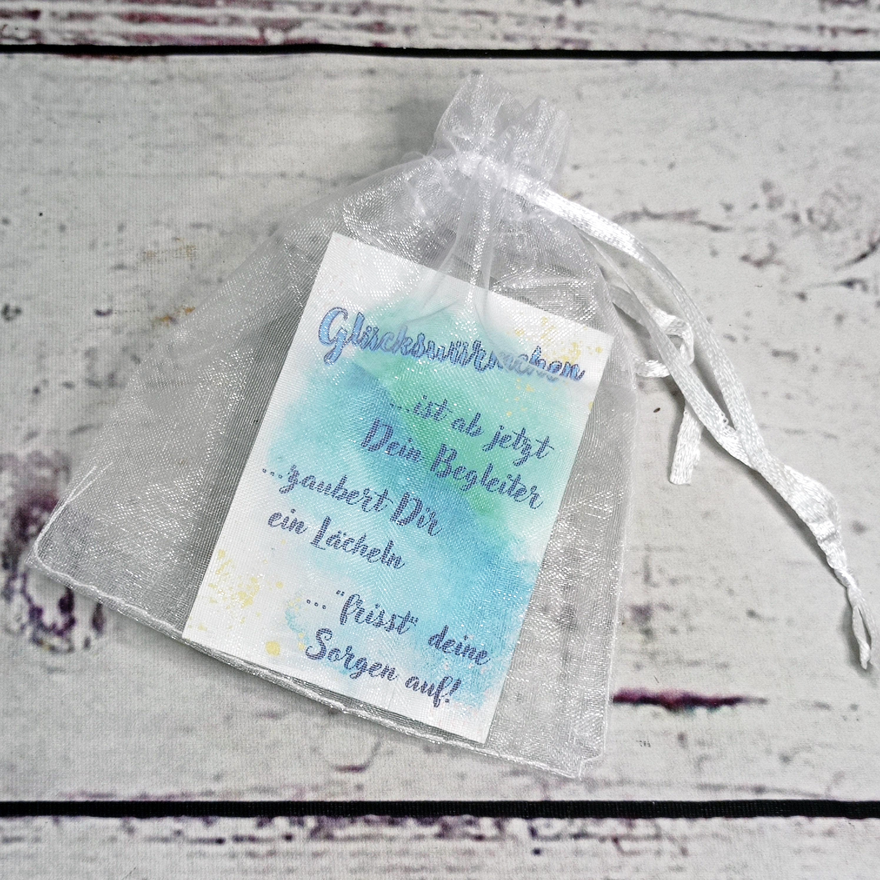 Kleine Spruch Kärtchen für Glückswürmchen Etsy.de
