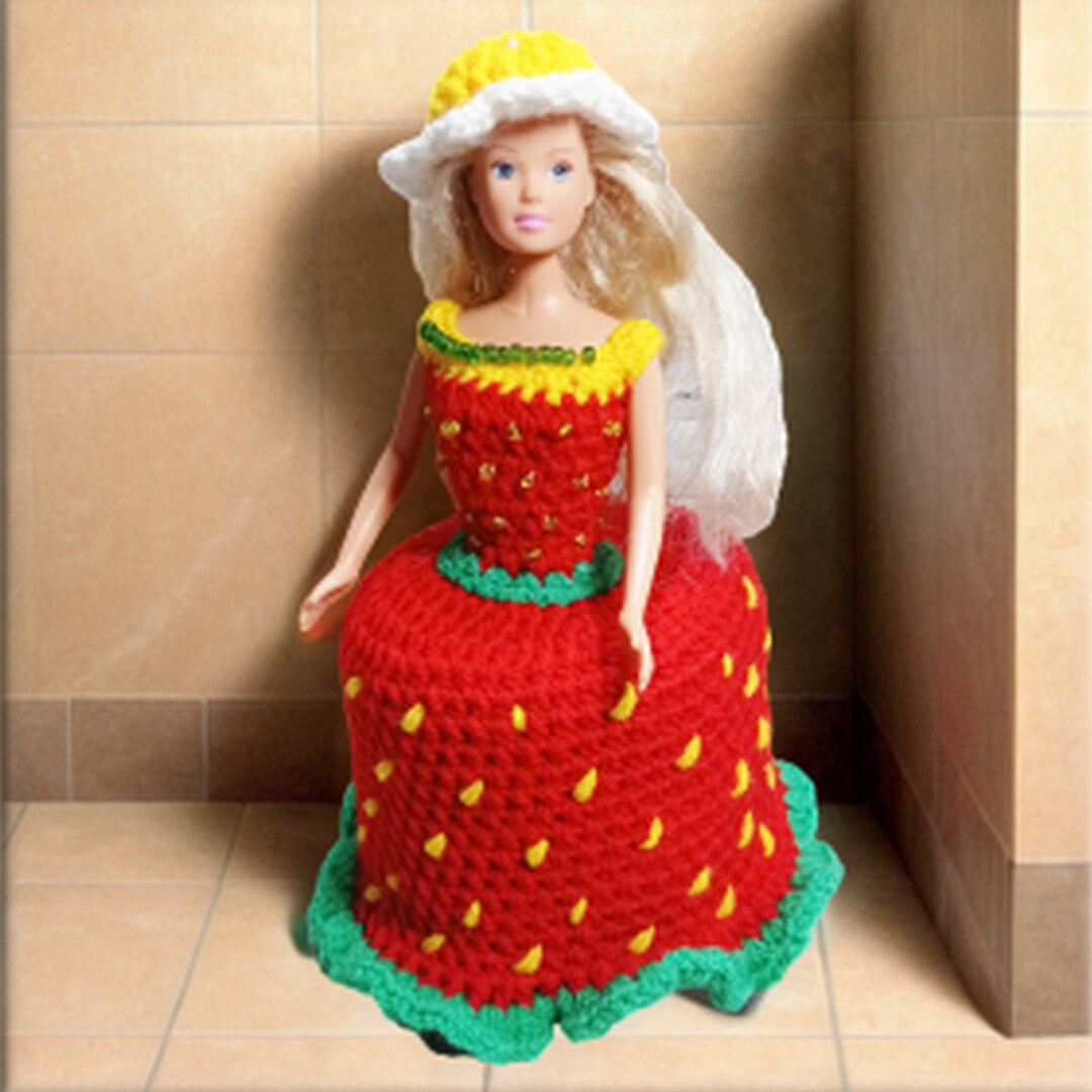 Toilet Paper Doll Strawberry Girl Etsy